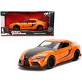 Toyota GR Supra Orange with Black Stripes "Fast...