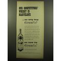 1960 Grant's Scotch Ad - Our competitors whisky is marvelous