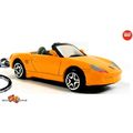 RARE KEYCHAIN YELLOW GRAY PORSCHE™ BOXSTER CUST...