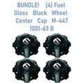 NEW! (4) Fuel Gloss Black Wheel Center Cap 1001...