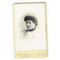 Victorian cdv photo portrait young woman Kidder...