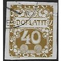Po Mi 7: 40 h. olive Postage Due Stamp.