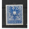 Austria.SG881 38pf New National Arms (Blue).Mou...