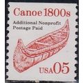 USA, 1991 5c Canoe 1800's, SG 2485 (Scott #2454...