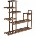 7-Tier Flower Wood Stand Plant Display Rack Sto...