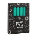 Candles - Set of 12 Green 'Luck' Spell Candles