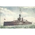 Naval HMS THUNDERER Tuck Oilette Postcard (8642)