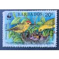 Barbados 1991 Endangered species, Yellow Warble...
