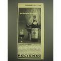 1962 Polignac Cognac Ad - Grande finale