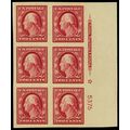 384, Mint NH Superb 2¢ Plate Block Of Six Stamp...