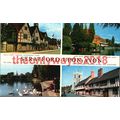 Stratford Upon Avon, 4 Scenes, Warks, Postcard