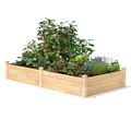 4 ft x 8 ft Cedar Wood Raised Garden Bed - Made...