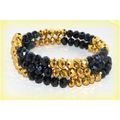 Outstanding Fashion Spiral Golden Black Crystal...