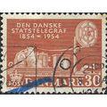 DENMARK, Telegraphy 100 years, orange-brown 1954, 30ore