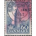 DENMARK, Kingdom of Denmark, tower, blue 1954, ...