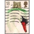 GB, BIRDS, Mute Swan, white 1993, 18p