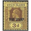 Virgin Islands 1916 SG79 3d Purple/Yellow WAR S...
