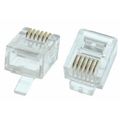 RJ12 Round Cable Modular Plugs for Telephone Ca...