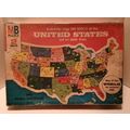 1975 Milton Bradley United States Map Puzzle On...