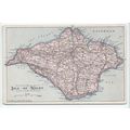 Old Isle of Wight Map Postcard G W Bacon