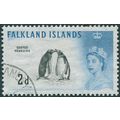 Falkland Islands 1960 2d black & blue SG 195 used