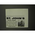 1957 St. John's Military Academy Advertisement