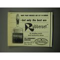 1957 Rubberset Paint Brushes Ad - Many paint brushes are set in rubber
