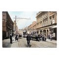 ptc3896 - Lancs - Vendor's Horse & Cart on Chur...