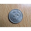 1992a 50 Pfennig Germany Coin