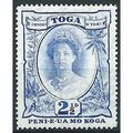 Tonga 1942 SG77 2 1/2d Bright Ultramarine Mount...