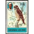 Sierra Leone 1980 Birds 20c African Wood Owl Un...