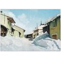 01 - Brénod - sous la neige - grande rue
