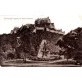 Vintage Sepia Postcard - Edinburgh Castle & Ros...
