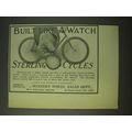 1900 Sterling Cycles Bicycles Ad - Built like a...