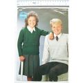 Vintage: Sirdar 4495 sweater and slipover, DK, ...