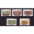CAMBODIA 1993 SHIPS SET 5 VALS UM MINT