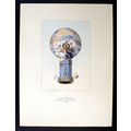 AERO-MONTGOLFIERE 1956 Hot Air Balloon LITHOGRAPH