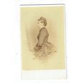 Victorian cdv photo young woman in profile Llan...