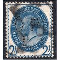 sg437 2 1/2d blue O P L perfin good/fine used (...