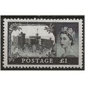 1959 SG539a £1 Black 1st DLR Castle Light Mount...