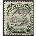 Cook Islands 1944 SG137 1/2d Black & Deep Green...