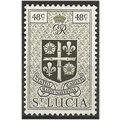 St Lucia 1949 SG156 48c Olive-Green Mounted Min...