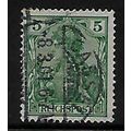 GERMANY 1899 REICHPOST 5pf GREEN SG 54 FINE USED