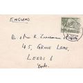 Switzerland 1955 Burgdorf to Leeds UK 11x8cm Co...
