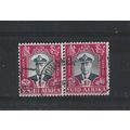 SouthAfrica.SG111 1d King George VI Pair.Fine U...