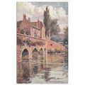 Abingdon Bridge Oxfordshire 1907 Edward Renard ...