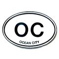 Ocean City OC Oval Fridge Magnet