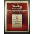 1966 Benson and Hedges Sterling Filter Tipped Cigarettes Advertisement