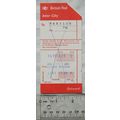1980 ticket British Rail Inter-City Lincoln Cen...