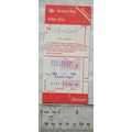 1981 ticket British Rail Inter-City return Norw...